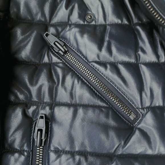 Alexander Wang x H&M Quilted Leather Moto Jacket | Y2K Streetwear Fall Staple - Picture 14 of 16